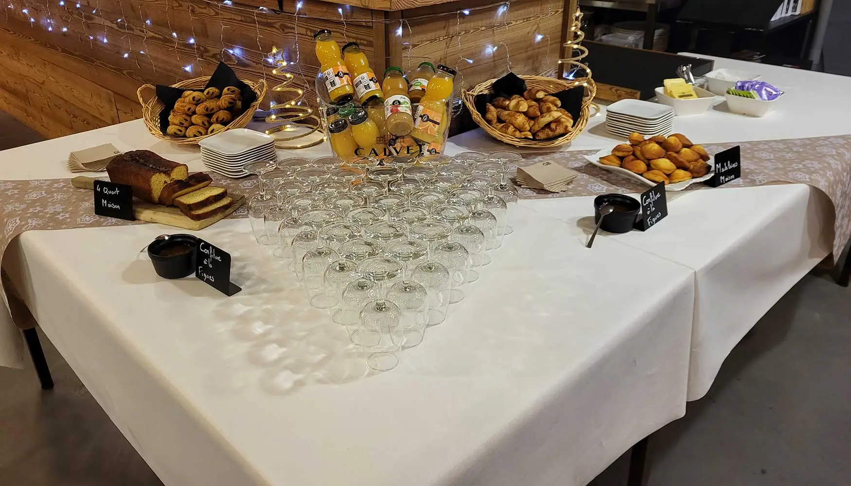 Buffet d'accueil O'Bock